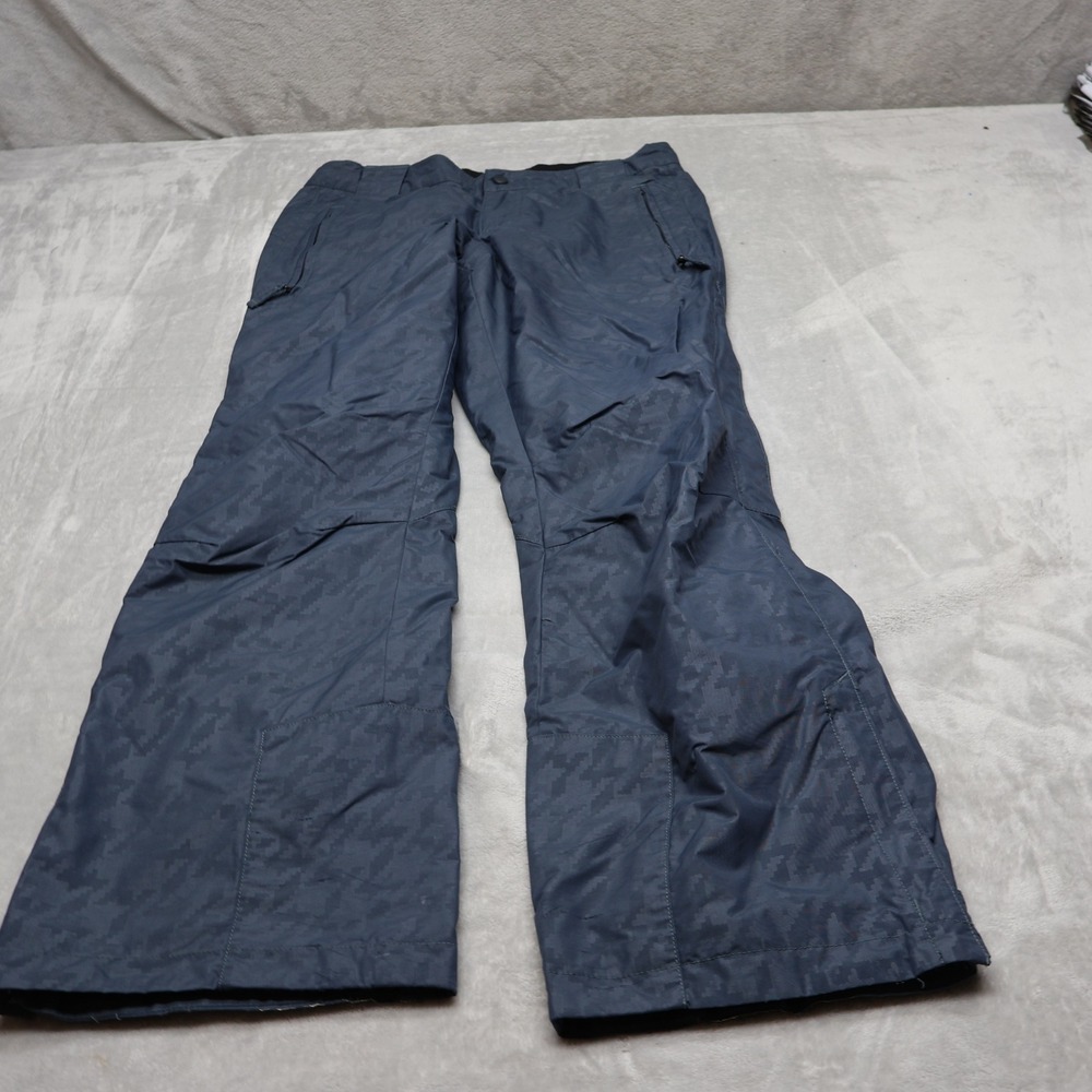 Columbia Snow Pants Women Small Blue Digital Camo Waterproof Winter Ski 30x31
